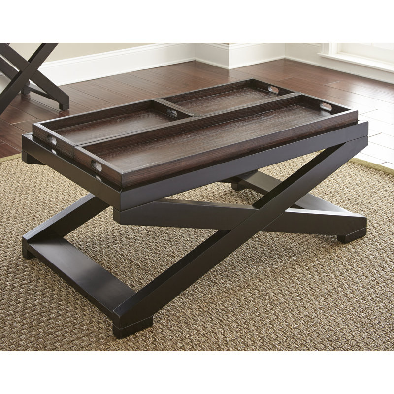 Alcott Hill® Stillman Cross Legs Coffee Table Wayfair